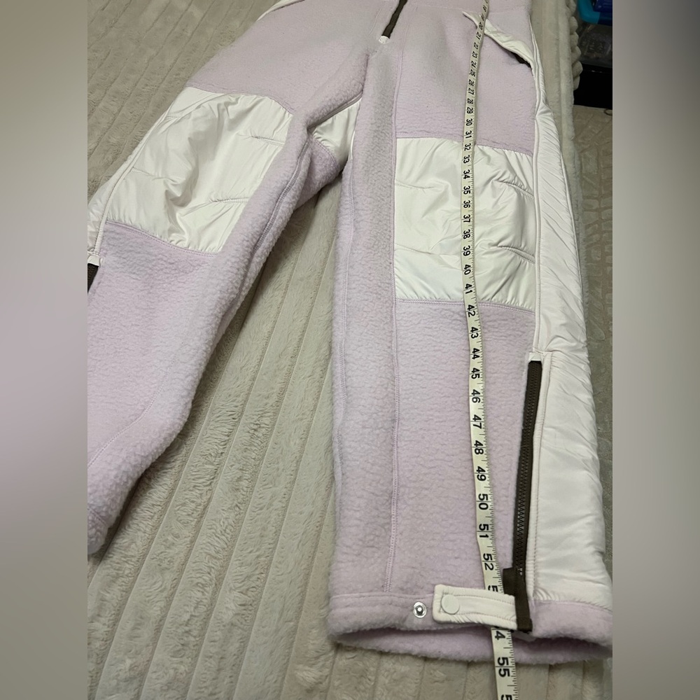 Free People Movement Hit the Slopes High Pile Fleece Snow Bibs Sz Xs - Picture 14 of 16